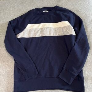 Goodfellow & Co Blue and Gray Color Block Sweatshirt